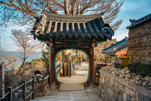 Arched Gate with Sea View, Naksansa Temple, South Korea