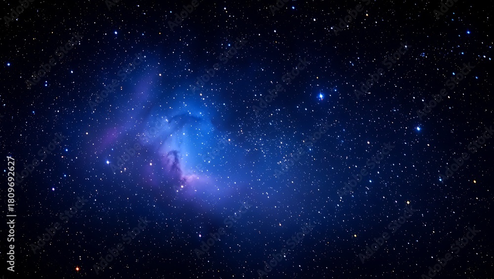 Obraz premium Night Sky Deep Space Starry Nebula Filled with Gaseous Clouds