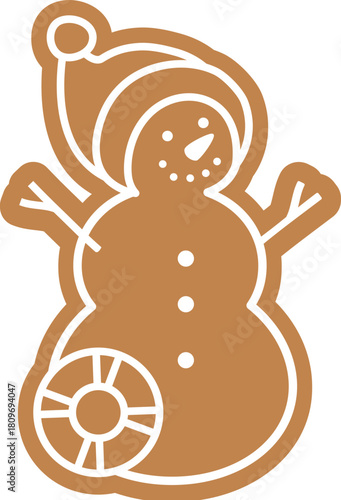 Set of Summer sand snowman gingerbread cookie vector illustration.
Christmas Beach sand snowman ginger cookies clipart  isolated.
Transparent background.

