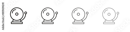 Fire alarm icon for apps and website. vector illustration collection