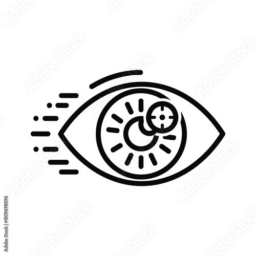 Energy gel package isolated on in simple line art style