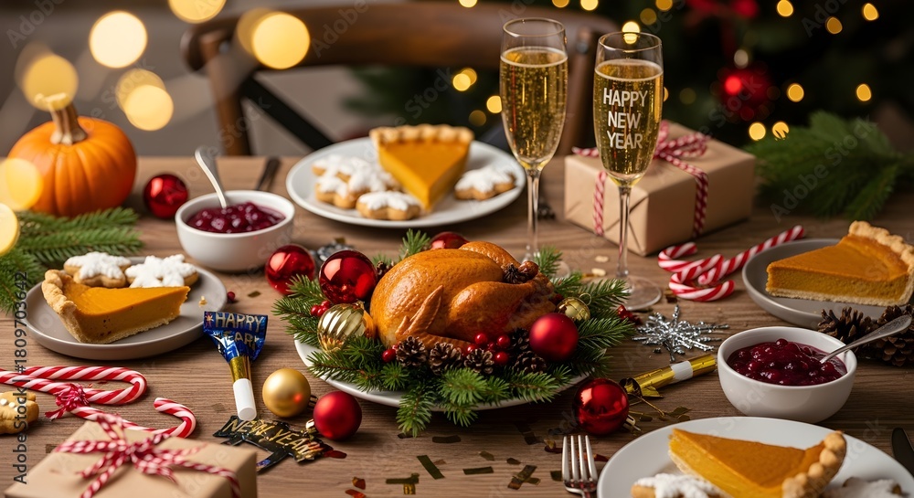 Fototapeta premium christmas still life with cookies