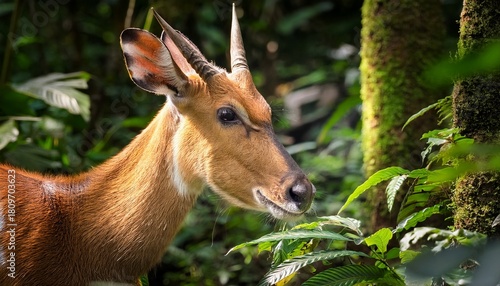 rare saola antelope in the forest a glimpse into the biodiversity