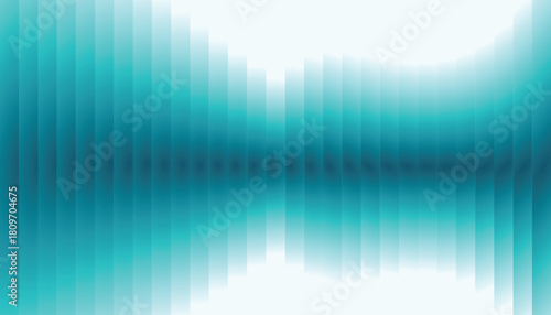 Teal Abstract Waveform Background with Smooth Gradient Lines and Soft Light Reflections