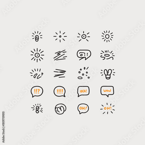 Weather icons set for design and web elements