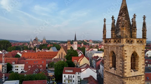 Wallpaper Mural Erfurt, Germany- Medieval Old Town Flyover Torontodigital.ca