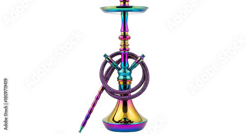 Rainbow Iridescent Shisha Pipe with Hose hookah water pipe