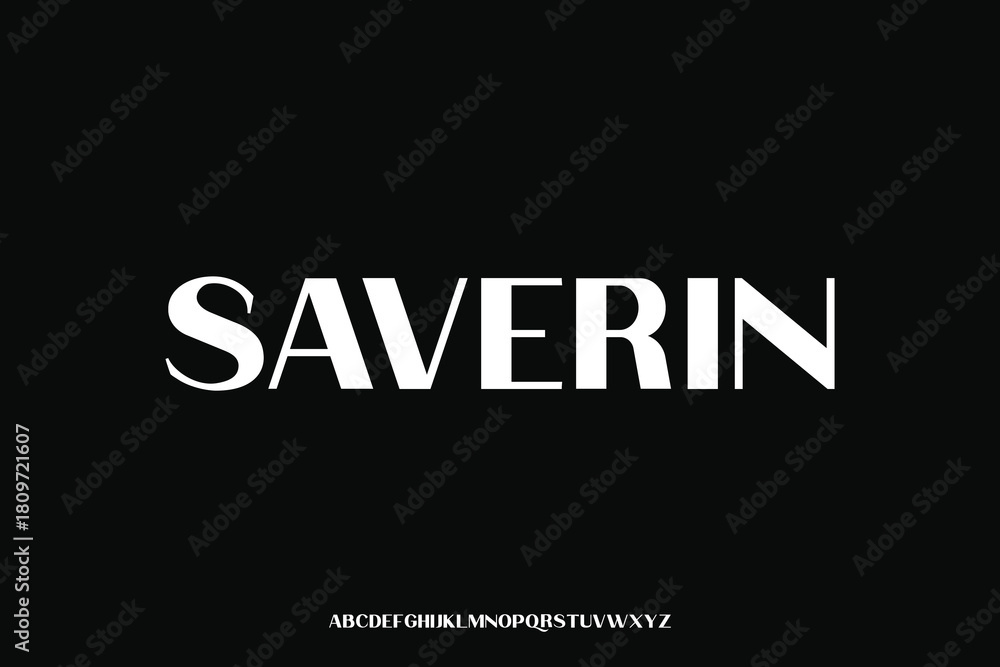 Fototapeta premium Display alphabet font vector design suitable for headline, poster, logo, magazine and many more