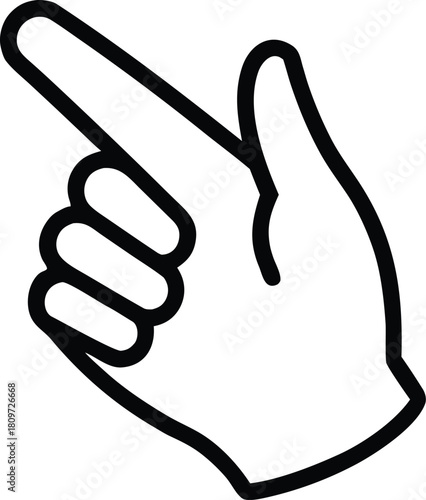 snap of a finger, easy icon, snapping fingers gesture, thin line web symbol vector