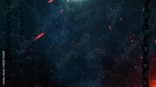 Fire Particles & Smoke Cinematic Background video