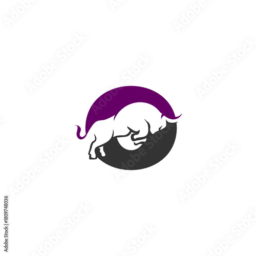 Bull Letter O Logo Vector, Al...