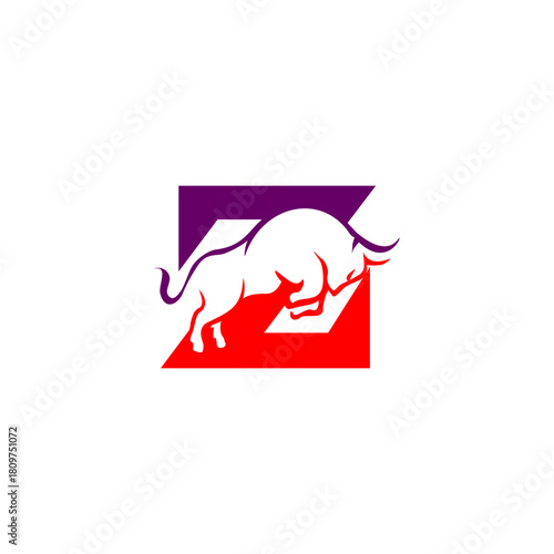 Bull Letter Z Logo Vector, Al...