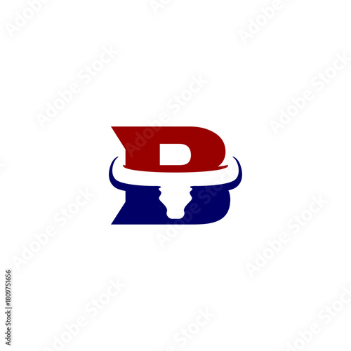 Abstract Bull Letter B Logo, ...