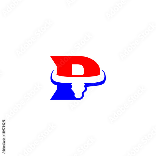 Abstract Bull Letter P Logo, ...