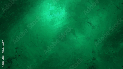 Dark Emerald Green Grunge Texture Background with Abstract Vintage Paper Style. Black-Green Smoke, Foggy Spotlight, Distressed Wall Surface, Ideal for Horror, Halloween, and Moody Artistic Design