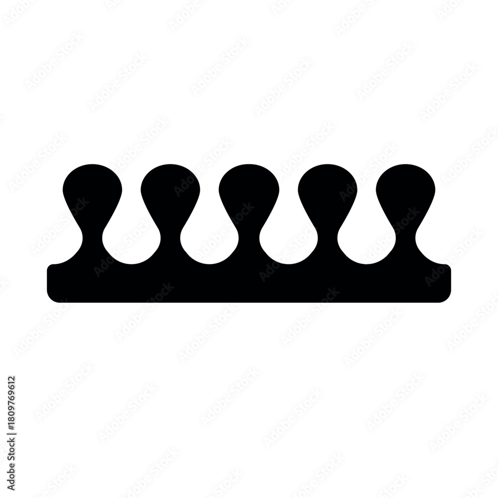 Fototapeta premium Toe finger separators for pedicure