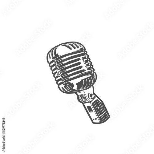 microphone isolated on white