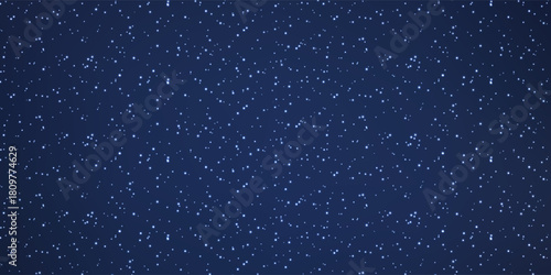 Space stars background, Cartoon starry illustration. Universe starry pattern with glowing stars and comets.Night sky constellations galaxy. Vector graphic.