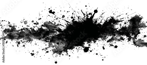 Creative grunge border with splattered ink stroke background texture .hand drawn artistic paint pattern featuring grunge splatter black brushstroke design .