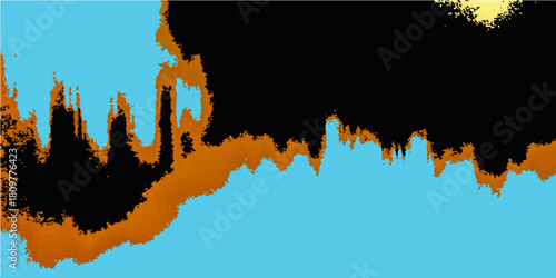 Silhouette of a fire tree on the Europe map: a vector illustration of nature's flame symbol