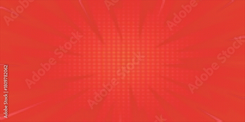 Comic paint splash and bright light effect. Vector cartoon illustration of anime style background with color liquid burst, abstract flame explosion with neon shine in center, battle attack backdrop