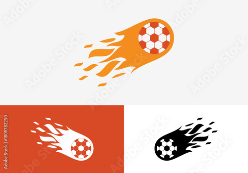 vector logo fireball illustration