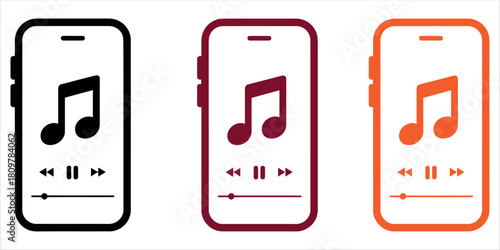 Enjoy music on the go with colorful smartphone apps, perfect for streaming your favorite tunes or creating a vibrant playlist for any occasion.