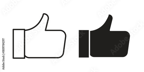 Like icon in minimal flat, stroke style. suitable for graphic designs