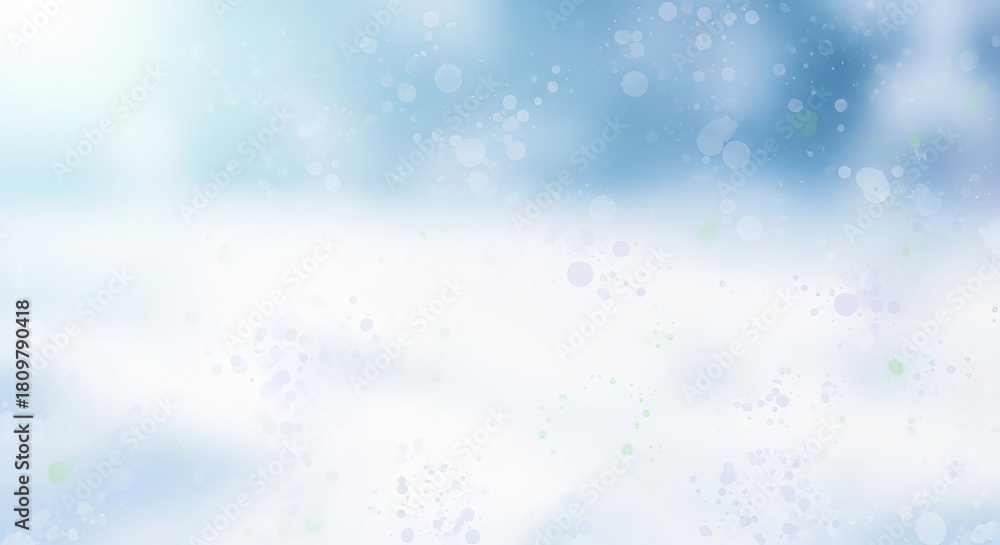 Fototapeta premium Abstract Watercolor Painting with Light Blue and White Tones Art