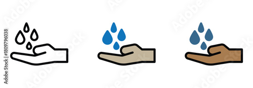 Clean hands with water drops for hygiene and health protection, use soap and wash regularly for disease prevention and wellness lifestyle routine