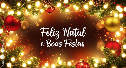 Cartaz Feliz Natal e Boas Festas