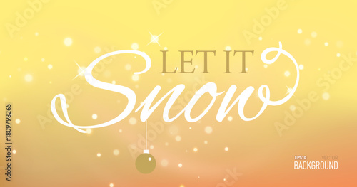 2026 Happy New Year card illustration with magic festive background. Vibrant bokeh lights. Vector Holiday Season Design with Christmas greetings typography lettering.