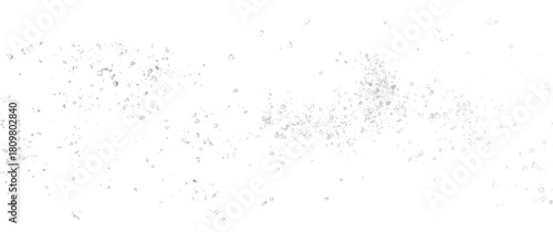 Photos Crystallized sugar flying, isolated on white, clipping path, macro
