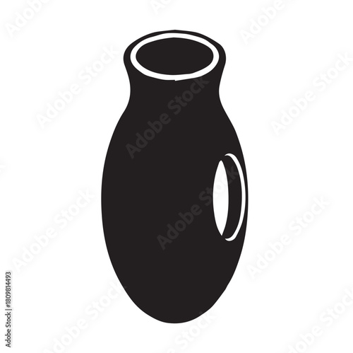 vase on white background