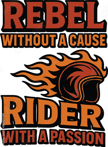 Cuadro en lienzo Rebel Without Cause Rider Passion Biker Design