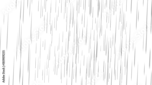 Realistic Falling Rain Overlay Texture on transparent Background for Photo Editing