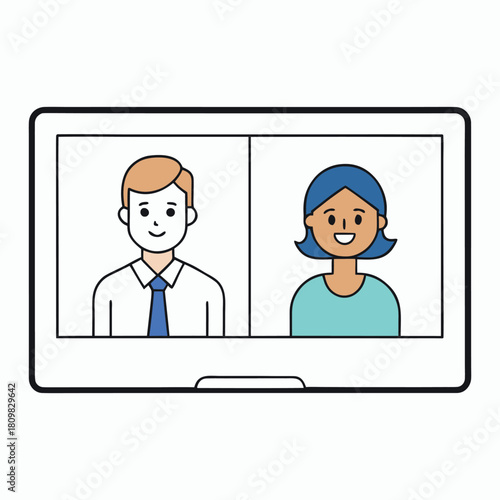A virtual meeting where faces shine on screens, voices connect across distances, and ideas flow seamlessly in a shared digital space, keeping everyone engaged and in sync.

