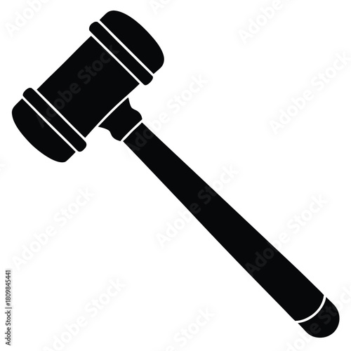 court hammer vector icon