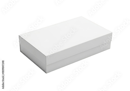 Wallpaper Mural A simple white rectangular box with clean edges isolated on transparent background Torontodigital.ca