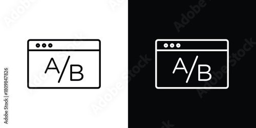 A B test icon. Modern simple vector collection