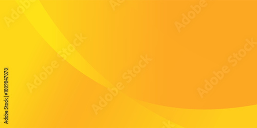 Bright yellow and orange abstract curved gradient background with smooth flowing waves, soft transitions, and modern minimal design. Perfect for presentations, banners, posters, marketing visuals.