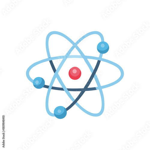 Atom Illustration Science, Chemistry, and Education Symbol