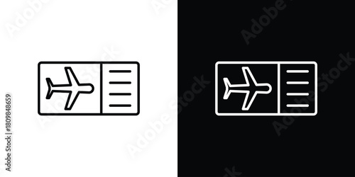 Airline ticket icon. Modern simple vector collection