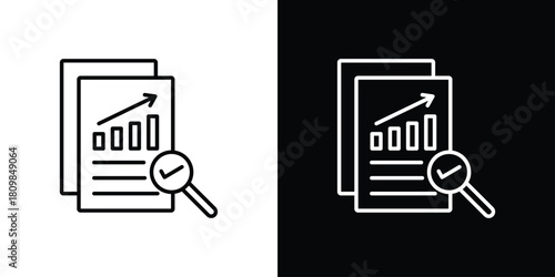 Analytics report icon. Modern simple vector collection