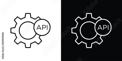 API icon. Modern simple vector collection
