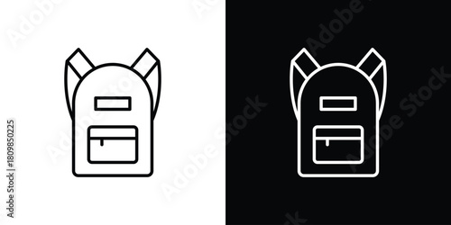 Backpack icon. Modern simple vector collection