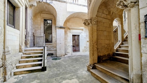 narrow street in old town