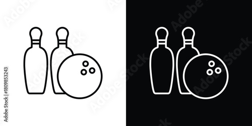 Bowling icon. Modern simple vector collection