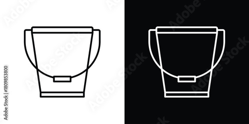 Bucket icon. Modern simple vector collection