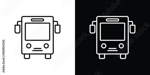 Bus icon. Modern simple vector collection